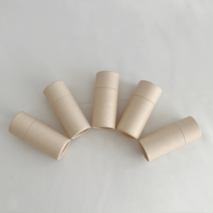 Cilindro de cartón bruto de labios reciclable biodegradable 100%, bálsamo labial, contenedor de cosméticos, tubo de embalaje de papel desodorante - Product Image 2