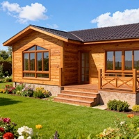 Kit de Cabane en Bois Préfabriquée Leader Écologique et Imperméable, Design Européen Personnalisé, Maison en Bois avec Entrée et Salle de Bain pour Vacances