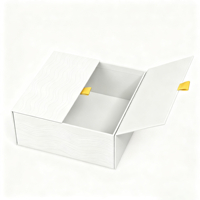 Boîte de présentation de parfum de luxe à double porte, faite à la main, personnalisée, en carton recyclable, emballage cadeau, fermeture magnétique, finition mate