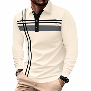 Camiseta Polo <span class=keywords><strong>de</strong></span> Manga Larga con Estampado 3D Personalizado, Ropa <span class=keywords><strong>de</strong></span> Moda <span class=keywords><strong>de</strong></span> Poliéster para Uso Casual al Aire Libre - Product Image 3