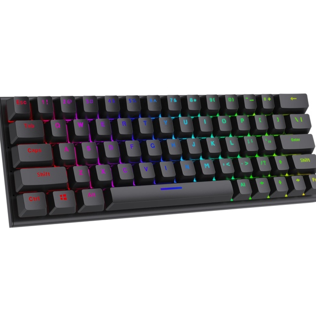 New Design RGB High-Keyboard Gamer Teclado Mini 60% Backlit Wired Mechanical Keyboard with Russian Spanish Support