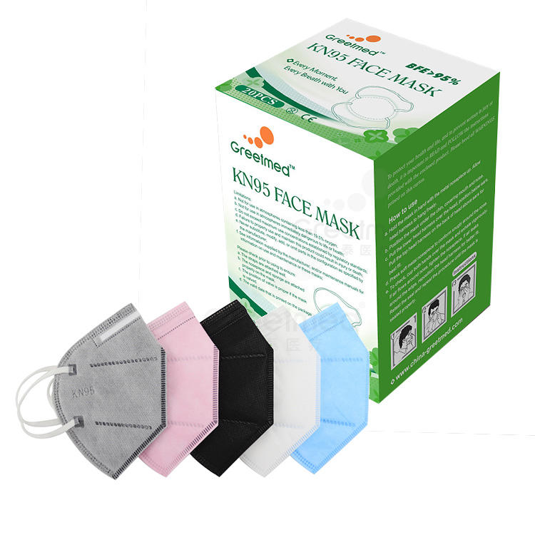 Medical adult kids cubrebocas kn95 red white black facemask kn95