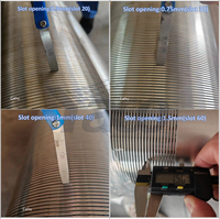 Filtre de puits de forage de 10 po (273 mm) en treillis soudé continu de haute précision, enveloppé de fil, pour la filtration de l'eau et de l'huile