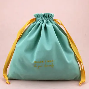कस्टम सस्ते कॉस्मेटिक बैग बड़े drawstring मखमल बैग के लिए जूते/शेवर/बाल सुखाने की मशीन