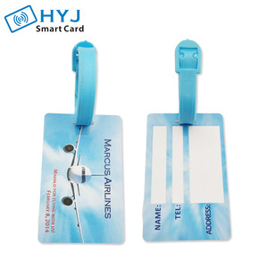 합리적인 가격 맞춤형 로고 작성 가능한 수하물 태그 <span class=keywords><strong>PVC</strong></span> 수하물 ID 태그 가방 태그 루프 포함 - Product Image 2