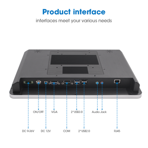 13.3 Inch Industrial Panel PC IP65 Rugged Win10/11 Linux <b>Tablet</b> Touch Screen Embedded AIO Computer 8GB DDR4 Metal Case - Product Image 6