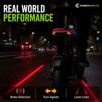 Feu arrière de freinage pour trottinette électrique Carbonrevo – Pièce de rechange pour les longues distances, performance stable