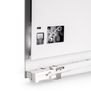 3203012 in acciaio verniciato bianco EMUCA armadi soggiorno vertice a pressione cassetto Sincro con regolazione 3D altezza 93mm profondità 350mm - Product Image 5
