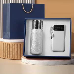 Set de Regalo Empresarial de Alta Gama para Clientes con Cuaderno de PU, Termo de Titanio, Accesorios Digitales y Logotipo Personalizado - Product Image 4