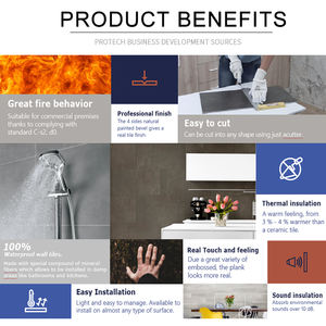 Paneles Decorativos <span class=keywords><strong>de</strong></span> PVC 3D con Diseño <span class=keywords><strong>de</strong></span> Ondas <span class=keywords><strong>de</strong></span> Madera/EPS/Piedra, <span class=keywords><strong>Molduras</strong></span> Impermeables para Paredes <span class=keywords><strong>de</strong></span> Hoteles, Adhesivos <span class=keywords><strong>de</strong></span> <span class=keywords><strong>Pared</strong></span> Autoadhesivos <span class=keywords><strong>de</strong></span> Espuma - Product Image 3