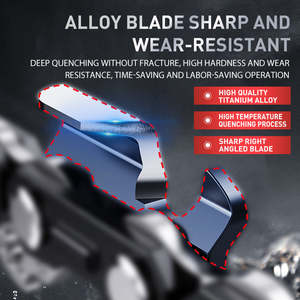 เลื่อยโซ่ยนต์ขนาด 12 นิ้ว 3/8 [45 ข้อ 22 ใบมีด] รุ่น DTWB2-0005 กำลังไฟ 1800 วัตต์ ใช้แบตเตอรี่ วัสดุอัลลอยด์ สำหรับงาน DIY แบบ OEM - Product Image 4