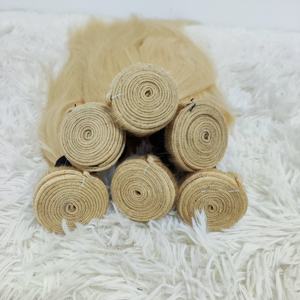 Letsfly 10A Blonde 613 #   Lots de cheveux humains vierges 10-30 pouces, lisses et soyeux, double trame, ondulés - Product Image 5