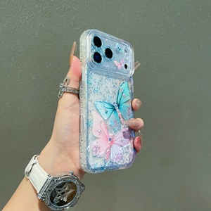 <span class=keywords><strong>Coque</strong></span> transparente en TPU pour <span class=keywords><strong>iPhone</strong></span> 17, 16, 15, 14, 13, motif papillon souple, protection intégrale, vente en gros, directement de l'usine OEM - Product Image 4
