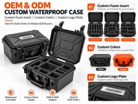 Étui de rangement pour microphone audio léger, étanche IP67 et résistant aux chocs, avec protection en mousse personnalisée OEM/ODM