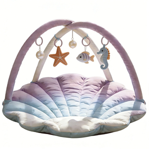 Alfombra de Juego para Bebés Verde con 6 Juguetes Desmontables, Fácil de Instalar, Alfombra de Actividades para Bebés, Regalo Ideal, Hecha de Poliéster - Product Image 4