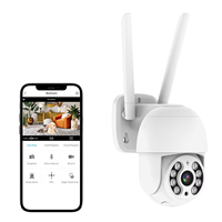 Kamera CCTV PTZ HD 4MP Grosir, Audio Dua Arah, Penglihatan Malam, Keamanan Luar Ruangan, Cloud, IP67 Tahan Air, H.265 WIFI