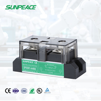 Relais statique miniature étanche à montage sur rail DIN avec dissipateur thermique AA industriel monophasé triphasé 10A-150A 220V 600V SSR
