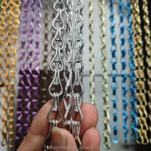 Cortina Decorativa de Cadena Metálica para Separador de Ambientes, Malla de Eslabones de Aluminio para Decoración de Hoteles y Oficinas - Product Image 6