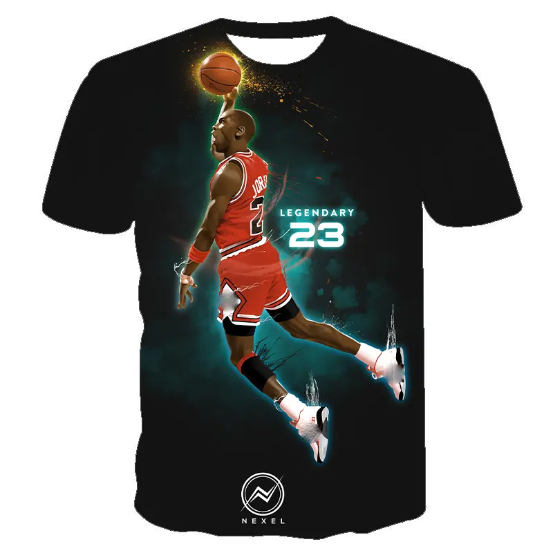 La capra del basket 23 t-shirt michael t-shirt uomo volante 3D stampa t-shirt da uomo e da donna maglie sportive fitness