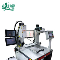 Machine de marquage laser UV à double tête en acier inoxydable pour le marquage des codes QR sur les bouteilles double face et la collecte d'informations