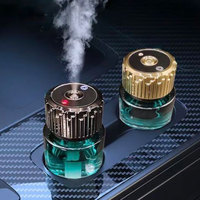 Diffuseur d'aromathérapie automobile intelligent, portable, rechargeable, en verre, à ultrasons, pour porte-gobelet de voiture, avec fonction marche/arrêt, pour hôtel et maison