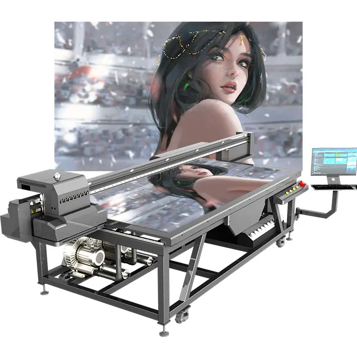 Impresora plana UV 2513, máquina de impresión Digital de gran formato, de alta velocidad, Ricoh Gen5i/5/6, para hoja de pvc, pcb, Acrílico