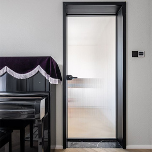 Porte d'ingresso scorrevoli interne per case, porta a bilico in acciaio, cancello a pergola, porta a fisarmonica scorrevole frontale - Product Image 1