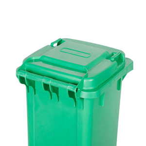 Factory wholesale new 100L <b>plastic</b> outdoor recycling <b>bins</b> with wheels, large size, <b>plastic</b> sanitation <b>bins</b> with <b>lids</b> - Product Image 1