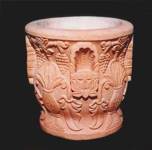 Jardinière en pierre sculptée en relief, décorative et richement détaillée, pour jardin et maison, produits de jardinage en pierre - Product Image 5