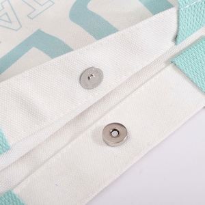 Sac fourre-tout de plage en toile grande capacité personnalisé avec poignées en coton et logo sur mesure pour femmes, idéal pour les événements, les fêtes et les entreprises - Product Image 4