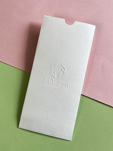 Pochette pour cartes personnalisée avec impression couleur et pelliculage mat pour cartes-cadeaux et cartes de visite - Product Image 6