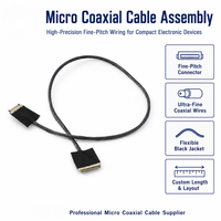 Câble EDP personnalisable 30 broches vers 40 broches, câble micro coaxial flexible pour remplacement d'écran LCD d'ordinateur portable
