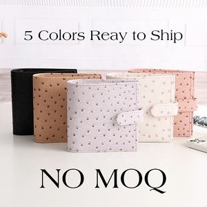 Etsy en çok satan A7 devekuşu deri bağlayıcı cüzdan olarak bozuk para cüzdanı, evrak çantası, kart tutucu & gündem planlayıcısı ile Fly Leaf mevcut - Product Image 3