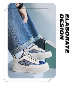 Nouveaux hommes printemps 2025 respirant sportif décontracté mode tendance maille sans lacet grande taille chaussures de marche - Product Image 3