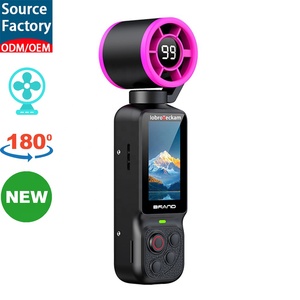 Caméra d'action rotative innovante 1080P, caméscope sportif portable avec fonction de ventilateur de refroidissement, mini caméra Vlog HD 1,97 pouce - Product Image 1