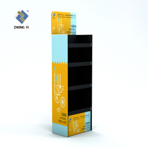 Aangepaste Winkel Papier Display Rekken Promotie Vrijstaande Vloer Golfkartonnen Displayrek - Product Image 1