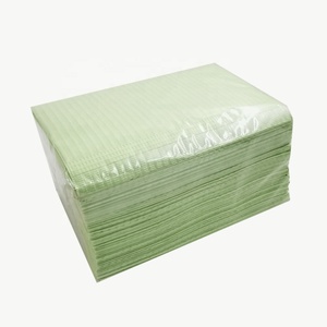 Traitement orthodontique, bavoirs dentaires médicaux jetables assortis, tissu 2 plis + matériau PE 1 pli, personnalisation OEM/ODM - Product Image 6