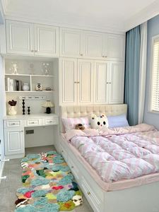 Cama tatami para habitación de niños de alta calidad, armario fuerte para ahorrar espacio con escritorio y librería - Product Image 3
