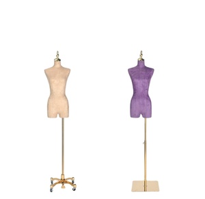 Cuerpo de maniquí femenino de medio cuerpo, con soporte decorativo y altura ajustable, con brazos, modelo de joyería sin costuras Disp - Product Image 2