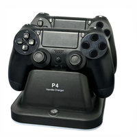 Station de charge double pour manettes avec lumière RGB pour PS5 et PS4, support de charge rapide pour manette avec indicateur LED, entrée Type-C