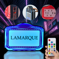 Letrero LED Personalizado para Servicio de Botellas, Letrero VIP Portátil con Luz RGB para Fiestas
