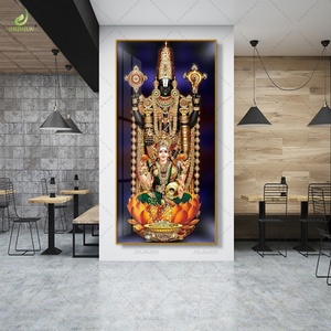 Conjunto de Decoración de Lujo para Sala de Estar, Impresión de Alta Definición en Lienzo, Arte Decorativo, Estatua de Divinidad, Porcelana de Cristal, Mural LED - Product Image 2