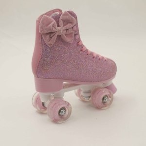 Patins à roulettes Quad extérieurs de haute qualité pour femmes et filles avec roue en cuir synthétique PU avec patins à roulettes clignotants légers et PVC - Product Image 2