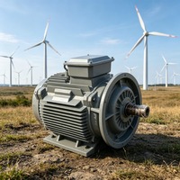 Éolienne verticale Enning silencieuse 10 kW avec alternateur à aimant permanent et générateur hydroélectrique à enroulement synchrone