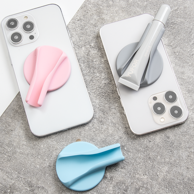 Silicone Waterproof Magnetic Lip Tint Gloss Stand Phone Case Holder Desk Sticker for Rhone Peptide Makeup Indoor Use