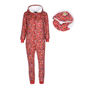 Bambini personalizzato di natale cappuccio decorazione stella vestiti costumi tutina pigiama per i bambini - Product Image 1