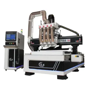 Automatic loading machine hot sale wood puzzles cnc router machine for 4 axis 3d wood cnc router