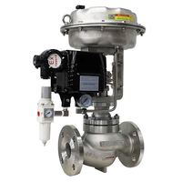 Vanne de régulation pneumatique à siège unique en acier inoxydable, à commande proportionnelle automatique, pour vapeur, réductrice de pression, OEM 10-50