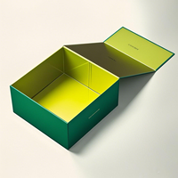 Boîte cadeau personnalisée de luxe A3 A4 A5 profonde en papier carton pliable magnétique avec rabat emballage magnétique avec fermetures magnétiques