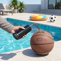 Compresseur d'air électrique portable multifonction 12V à gonflage automatique pour ballons, piscines, vélos et pneus de voiture